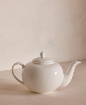 House Teapot Small - Bone China - White - Listing Image