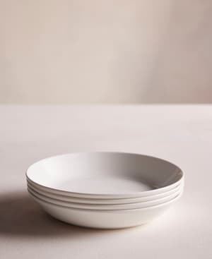 House Low Bowl - Bone China - White - Set of Four - Listing Image