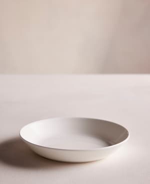 House Low Bowl - Bone China - White - Set of Four - Hover Image