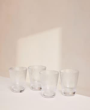 Fluted Water Glass - Set of Four - Listing Image