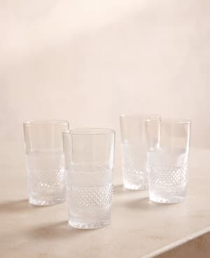 Huxley Cut Crystal Highball Glass - Set of Four - Hover Image