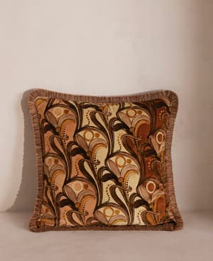 Obie Square Cushion - Rust - Hover Image