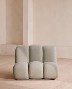 Noelle Sectional Armchair - Textured Wool Boucle - Pistachio - US - Listing Image