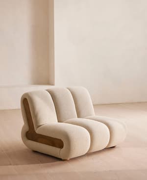 Noelle Sectional Armchair - Boucle Natural - US - Hover Image