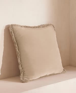 Margeaux Square Cushion - Porcelain - Hover Image