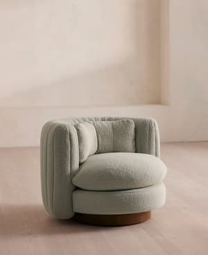 Vivienne Armchair - Textured Wool Boucle - Pistachio - Listing Image