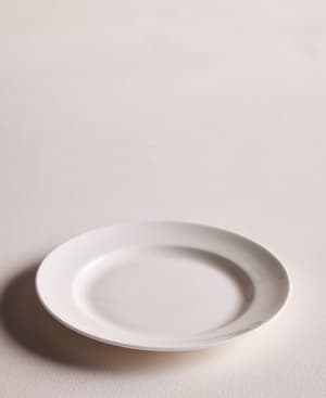 House Bread Plate - Bone China - White - Set of four - Hover Image