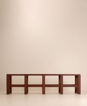 Vintage Mid Century Wooden Bench - Belgium - Listing Image