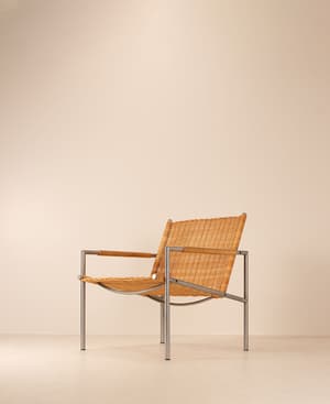 Vintage Armchair - Rattan and Chrome - Listing Image