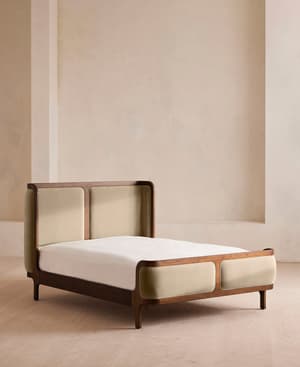 Belsa Bed - King - Velvet - Oyster - US - Listing Image