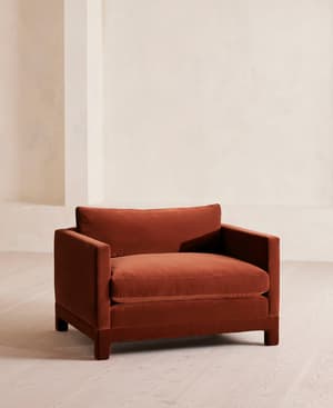 Ashford Loveseat - Velvet - Rust - Listing Image