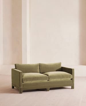 Ashford Two Seater Sofa - Velvet - Lichen - Listing Image