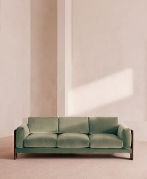 Marcia Three Seater Sofa - Seafoam Velvet - UK - Listing Image