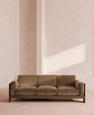 Marcia Three Seater Sofa - Truffle Velvet - US - Listing Image
