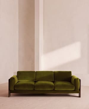 Marcia Three Seater Sofa - Velvet - Olive - US - Listing Image