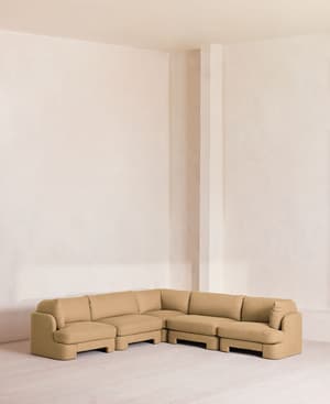 Odell Sectional Sofa - Corner Sofa - Linen - Wheat - US - Listing Image