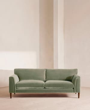 Reya Three Seater Sofa - Velvet - Seafoam - UK - Listing Image