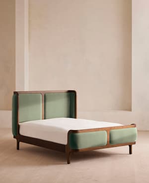 Belsa Bed - Full - Velvet - Seafoam - US - Listing Image
