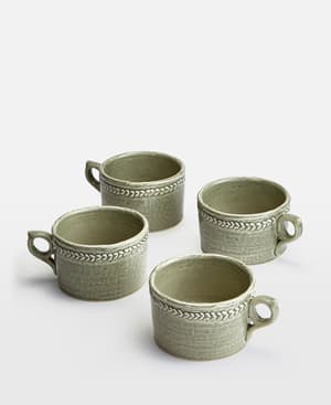 Hillcrest Mug - Green - Set of Four - Listing Image