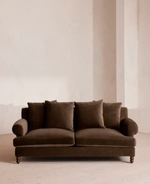 Audrey Two Seater - Sofa - Velvet - Chocolate - Listing Image