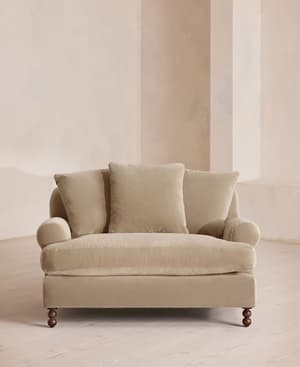 Audrey Loveseat - Velvet - Oyster - US - Hover Image