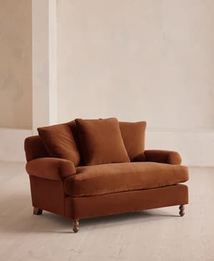 Audrey Loveseat - Velvet - Cinnamon - US - Listing Image