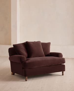Audrey Loveseat - Velvet - Aubergine - US - Listing Image