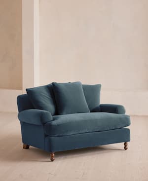 Audrey Loveseat - Velvet - Grey Blue - Listing Image