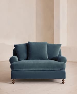 Audrey Loveseat - Velvet - Grey Blue - US - Hover Image