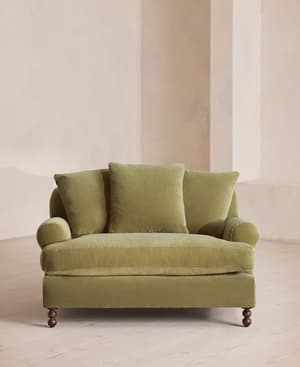 Audrey Loveseat - Velvet - Lichen - US - Hover Image