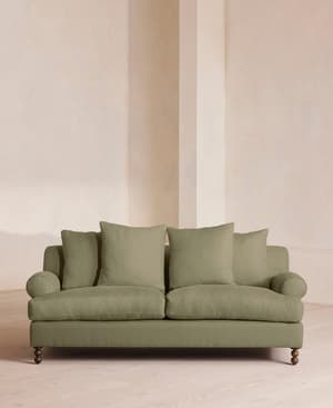 Audrey Two Seater - Sofa - Linen - Sage - US - Listing Image
