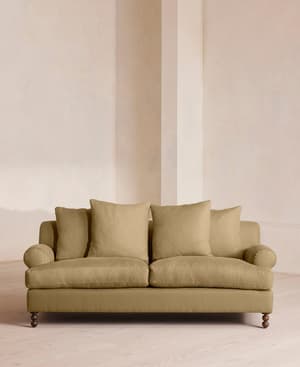 Audrey Two Seater - Sofa - Linen - Wheat - Listing Image