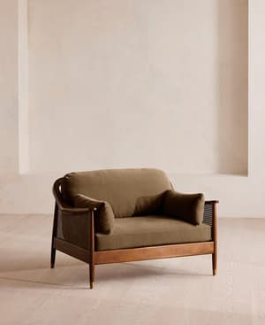 Atlanta Loveseat - Velvet - Truffle - US - Listing Image