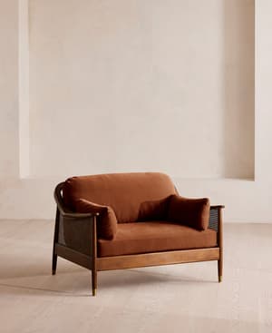 Atlanta Loveseat - Velvet - Cinnamon - UK - Listing Image