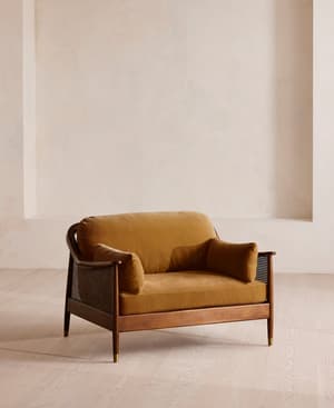 Atlanta Loveseat - Velvet - Mustard - US - Listing Image