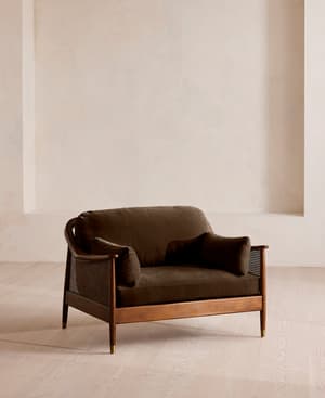 Atlanta Loveseat - Velvet - Chocolate - US - Listing Image