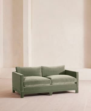 Ashford Two Seater Sofa - Velvet - Seafoam - UK - Listing Image