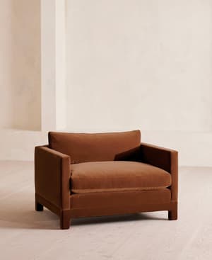 Ashford Loveseat Sofa - Velvet - Cinnamon - UK - Listing Image
