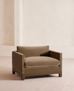 Ashford Loveseat Sofa - Velvet - Truffle - UK - Listing Image