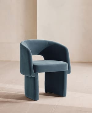 Morrell Dining Chair - Velvet - Grey Blue - US - Listing Image