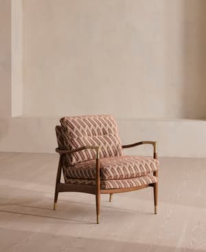Theodore Armchair - Vende Jacquard - Rust - US - Hover Image