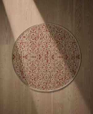 Silvanus Rug - Rust - Round - 200 x 200cm - Hover Image