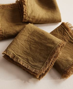 Whitney Placemats - Olive - Set of Four - Hover Image