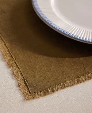 Whitney Placemats - Olive - Set of Four - Listing Image