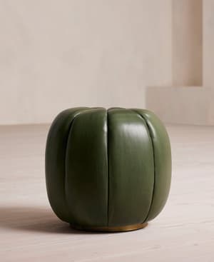 Sofia Footstool - Leather - Juniper - US - Listing Image
