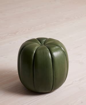 Sofia Footstool - Leather - Juniper - US - Hover Image