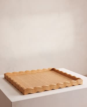 Pangbourne Rattan Ottoman Tray - Large - Hover Image