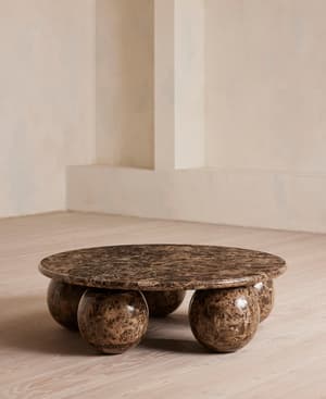 Oxley Coffee Table - Large - Dark Emperador Marble - Hover Image