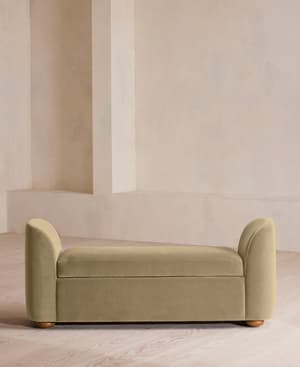 Athena Bench - Velvet - Lichen - US - Hover Image