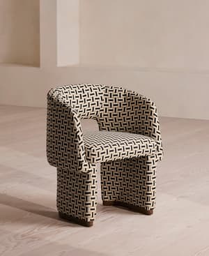 Morrell Outdoor Dining Chair - Geometric - Monochrome - US - Listing Image